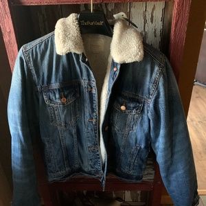 Women’s American Eagle Denim Shearling jacket